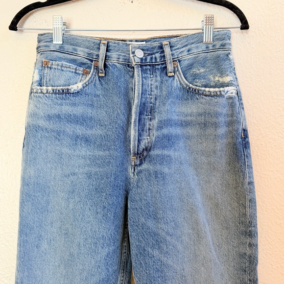 Agolde Riley medium wash straight leg jean - Picture 8 of 11